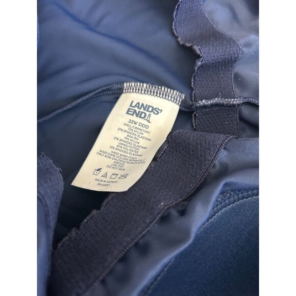 Land's End Women's One Piece Navy Blue Swimsuit  Size 22W DDD - Picture 2 of 4